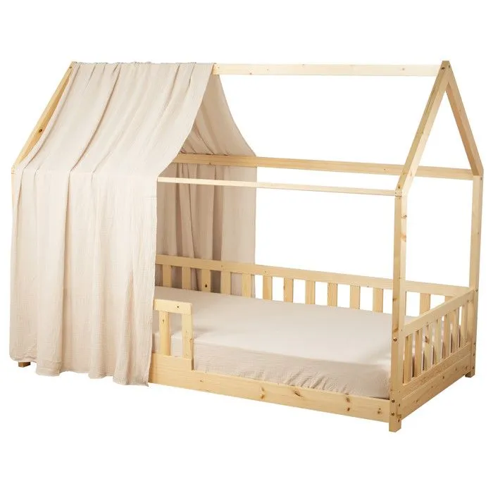 Ciel de Lit - SOLO - Cabane - Gaze de coton - Beige - 130x390 cm-0
