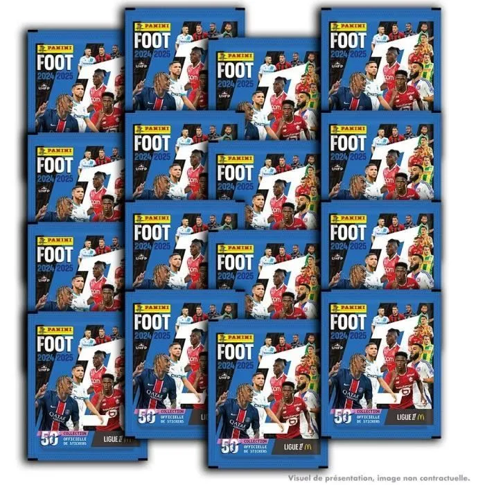 Boîte - PANINI - Foot Ligue 1 2024-2025 - McDonald's - 50 pochettes - 350 stickers-2