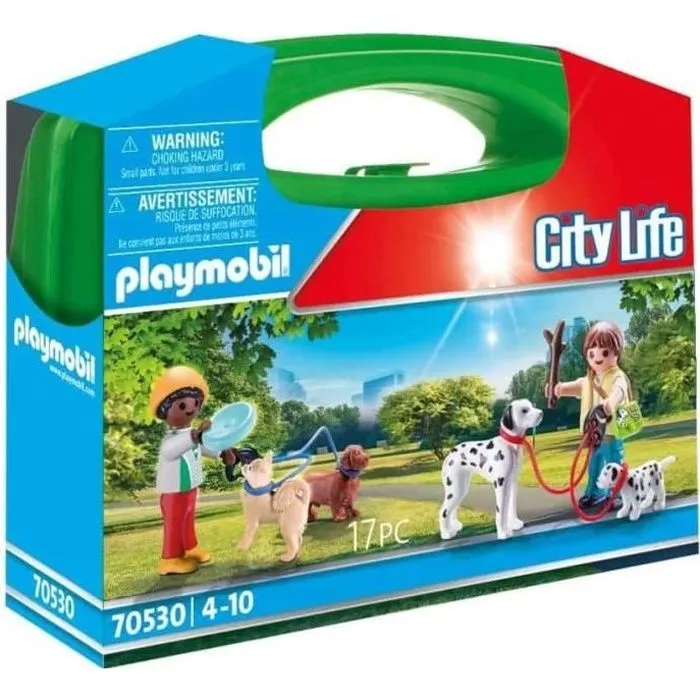 PLAYMOBIL - 70530 - Valisette Enfants et chiens-0