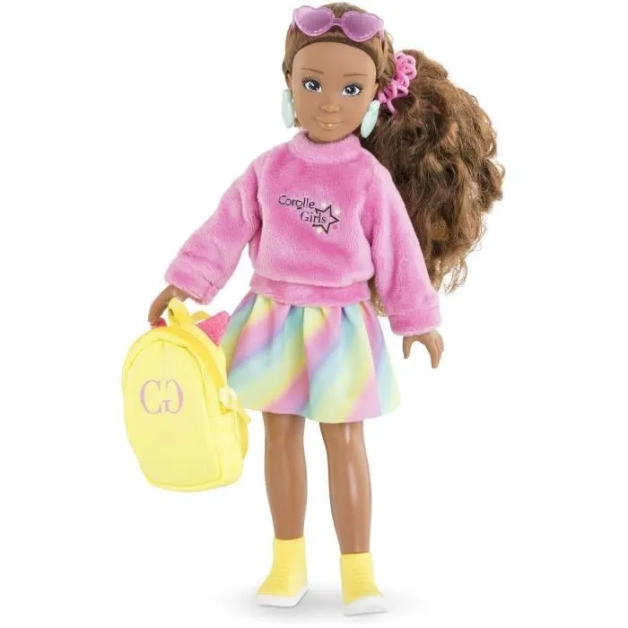 Accessoires poupée - COROLLE - Dressing fluo - Pour poupée mannequin 28 cm - 7 accessoires - Dès 4 ans-5