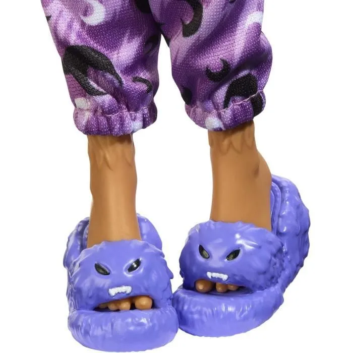 Monster High-Coffret Soirée Pyjama Clawdeen Wolf-poupée et accessoires HKY67-5