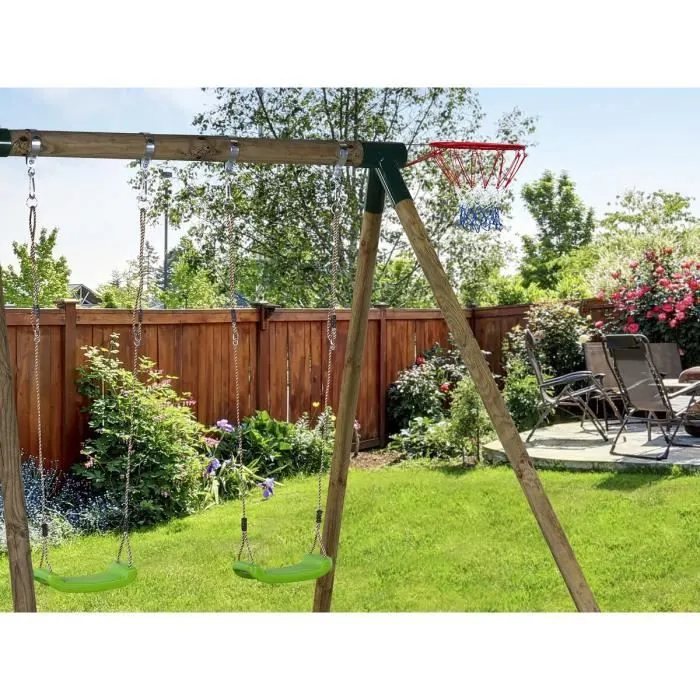 Panier de basket universelle pour portique bois-1