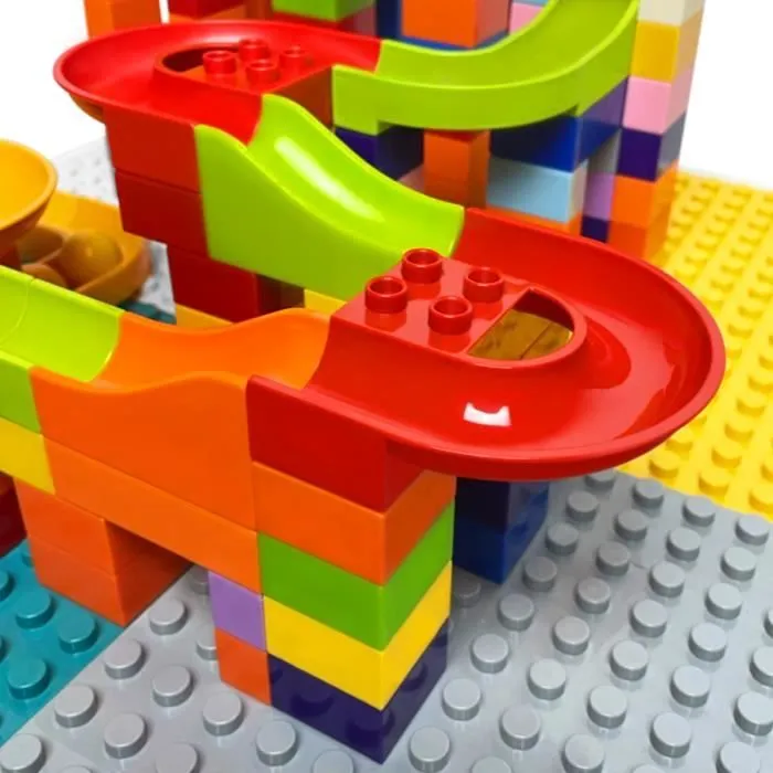 YUENFONG Ensemble de Table et Chaise pour Enfant avec 2 Chaises Table de Jeu Enfants avec 163 Blocs de Construction-1