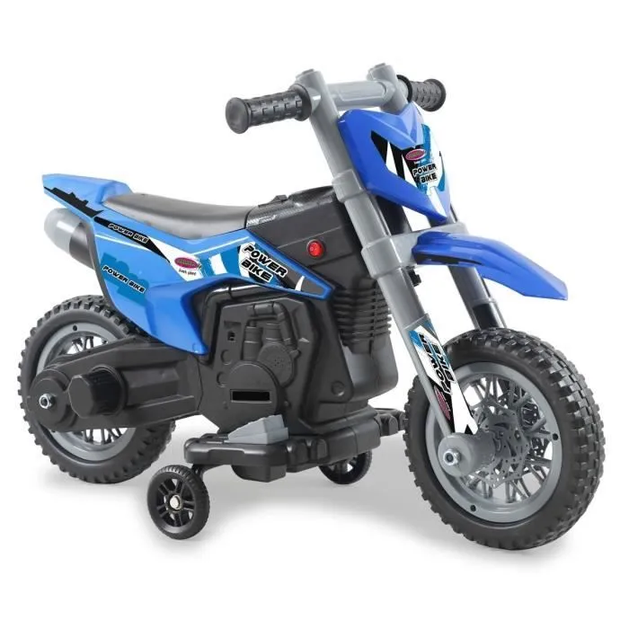Véhicule électrique pour enfant - JAMARA - RIDE-ON MOTO POWER BIKE BLU 6V - Mixte - 18 mois - Bleu-1