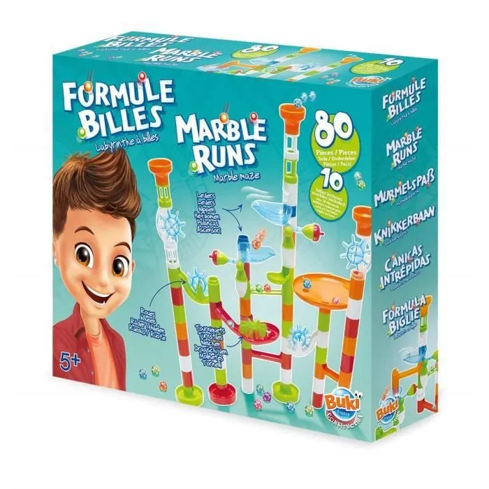 Jeu de construction - BUKI FRANCE - Formule Billes - 80 pièces - Labyrinthe à billes-0