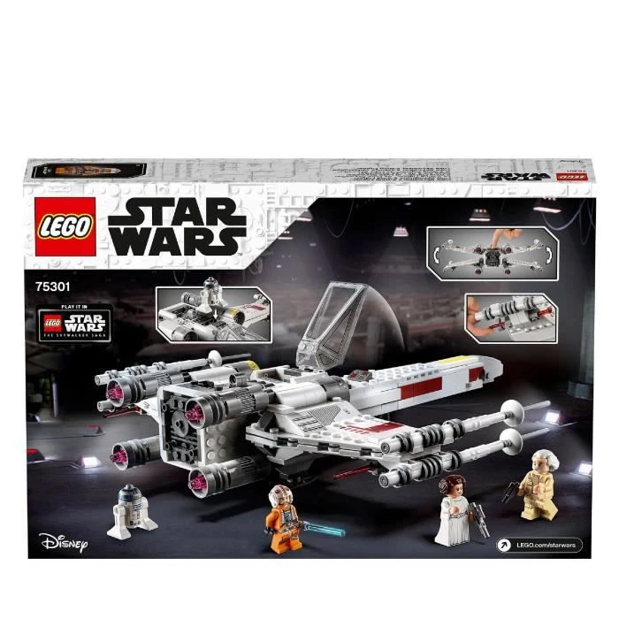 LEGO® Star Wars 75301 Le X-Wing Fighter de Luke Skywalker, Jouet Vaisseau Spatial, Figurine Star Wars, Princesse Leia, R2-D2-4