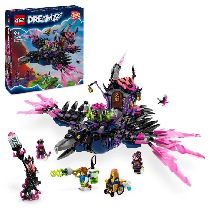 LEGO® DREAMZzz 71478 Le Corbeau de Minuit de la Sorcière des Cauchemars - Set Modulable-0
