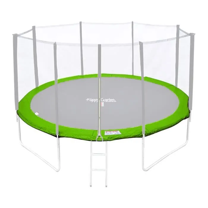 Matelas de protection - HAPPY GARDEN - Ø370cm - Réversible bleu/vert - Rembourrage épais - Sécurité enfant-3