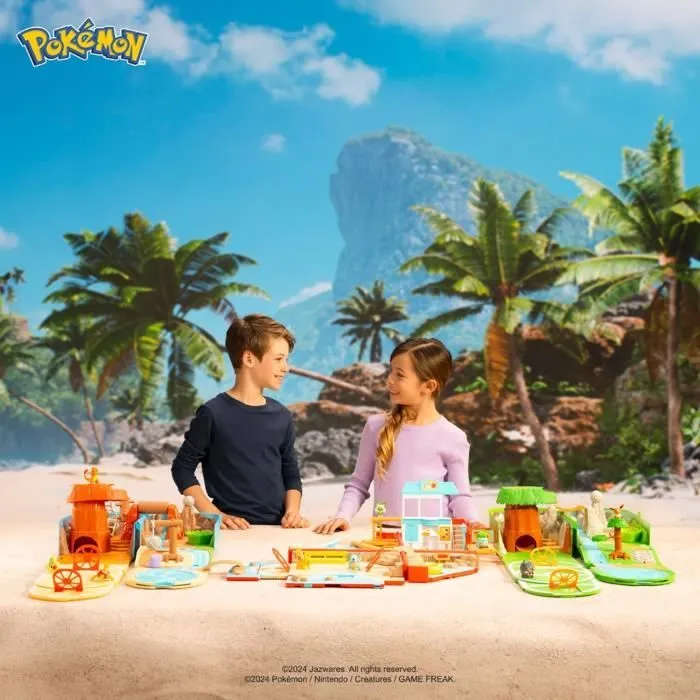 Sac à dos - BANDAI - Pokémon du dresseur Thème Plage - S’ouvre et devient une super arène-7