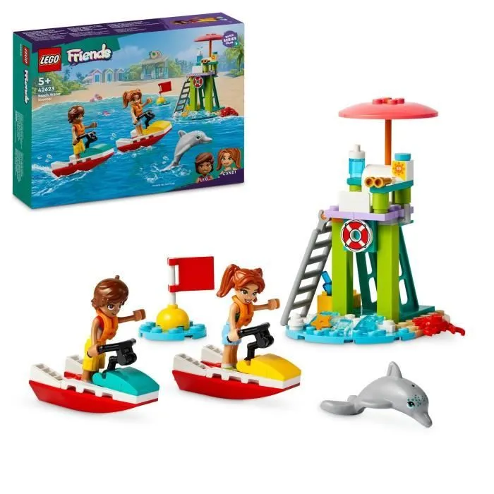 LEGO® Friends 42623 Le jet-ski de la plage - Inclut un sauveteur - Jeu éducatif enfant-0