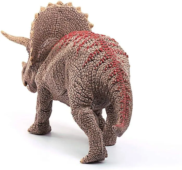 Figurine Tricératops réaliste - Figurine dinosaure authentique de l'ère Jurassique, Schleich 15000 Dinosaurs, Dès 4 ans-5