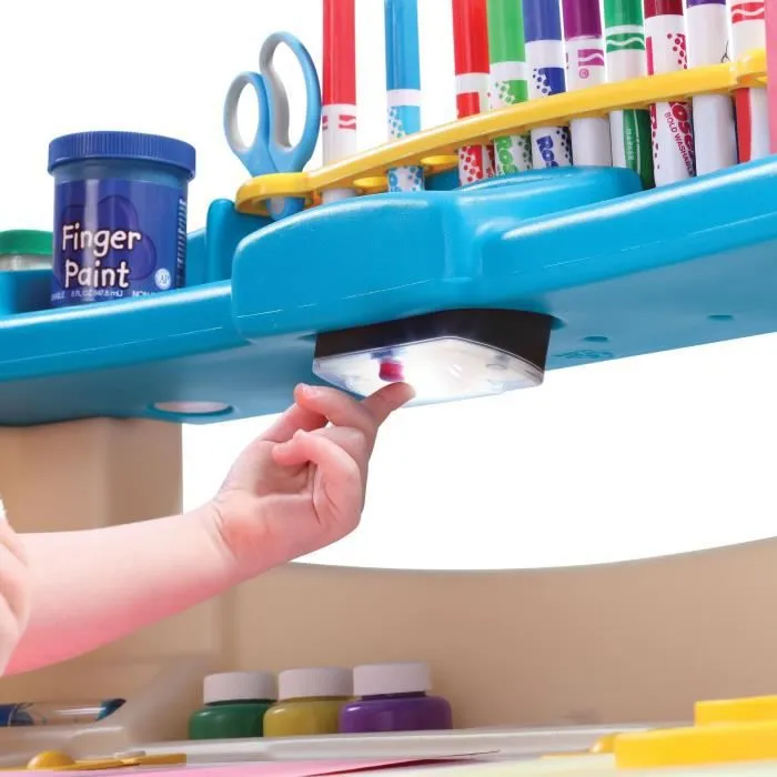 Bureau d'art pour enfants - STEP2 - Deluxe Art Master - Blanc - En plastique - À partir de 3 ans-4