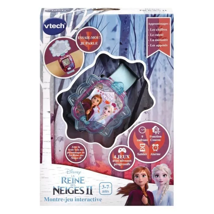Montre-Jeu Interactive VTECH La Reine des Neiges 2 d'Elsa - Pour Enfant de 3 à 7 ans - Garantie 2 ans-3