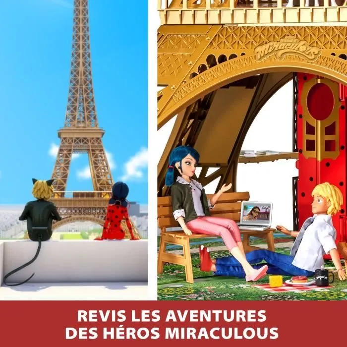 Playset deluxe Paris - BANDAI - Miraculous - Plus de 1,20 m avec accessoires-4