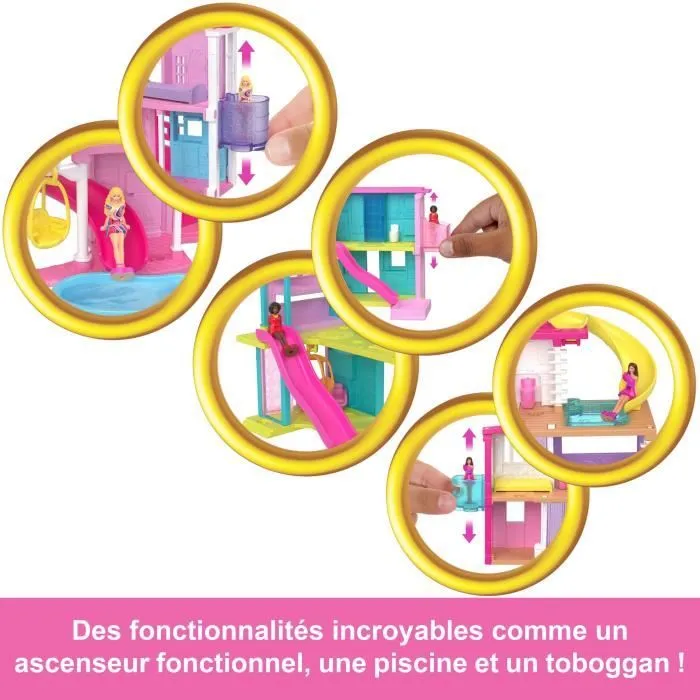 Barbie-Maison de Poupée Mini-BarbieLand-Coffrets maison et accessoires HYF44-8