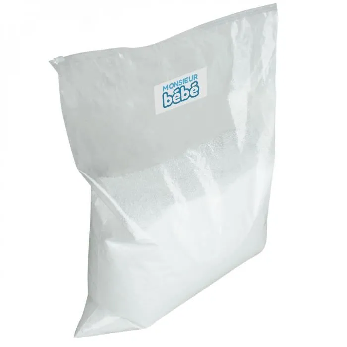 Lot de 2 sacs de recharge microbilles de 10 L avec fermeture zippée - Monsieur Bébé-0