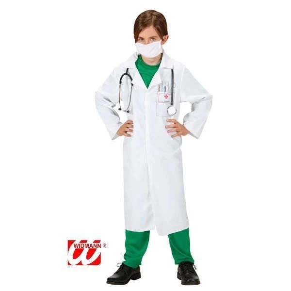 Déguisement de docteur pour enfant 8/10 ans - WIDMANN - modèle Docteur - blouse et masque en polyester-2