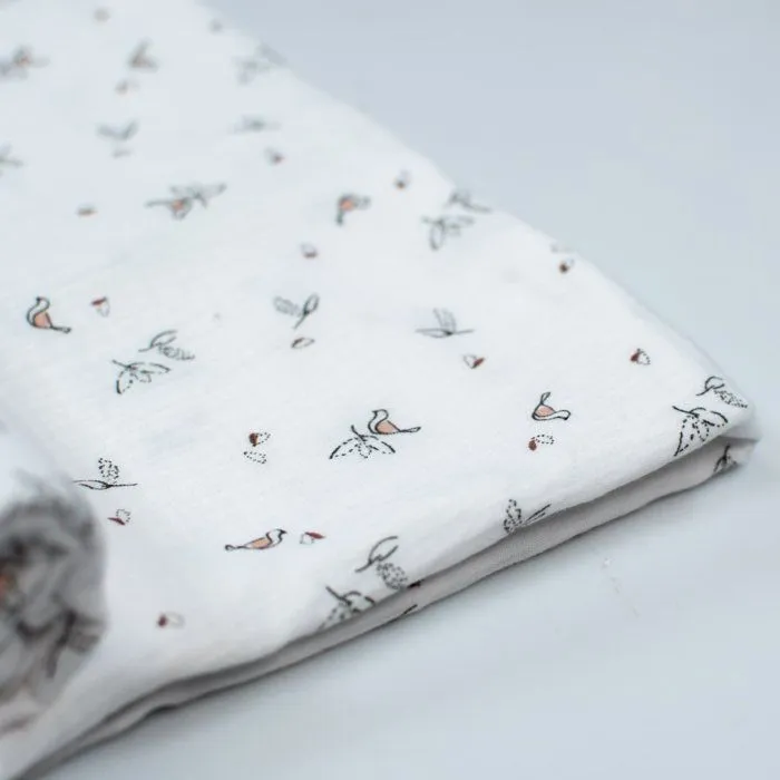 Maxi lange en gaze de coton Melody - SEVIRA KIDS - Mixte - 120x120 cm - Blanc-1