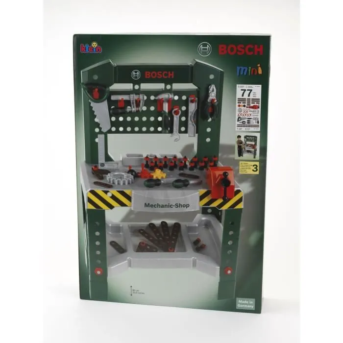 Etabli Bosch Mechanic Shop avec 77 accessoires - KLEIN - 8574-1