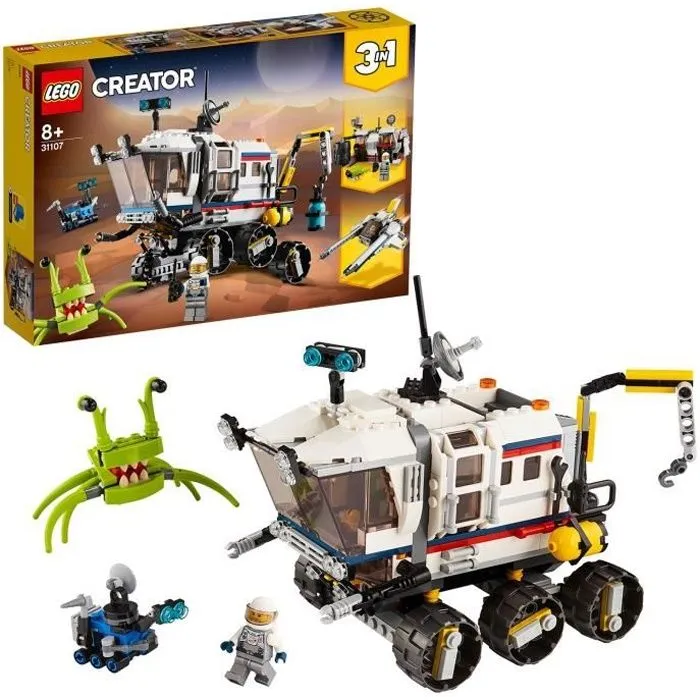 LEGO® Creator 31107 L’explorateur spatial, Jouet de Construction pour Enfants, Figurine Extraterrestre Robot Astronaute-0