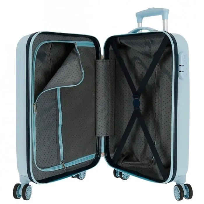 Valise cabine - HELLO KITTY - We are cute - 55 cm - Bleu ciel - ABS léger et résistant-2
