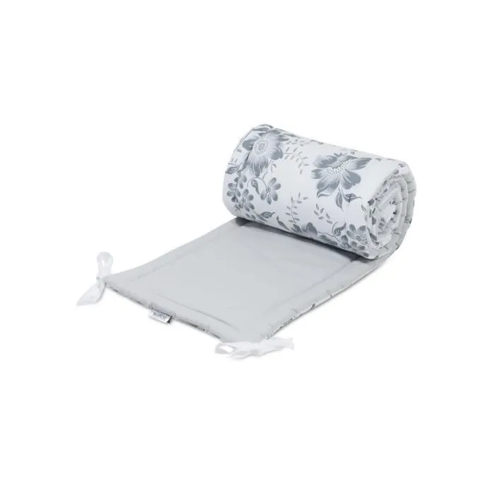 Bellochi Tour de Lit Bébé 180 x 30 cm - Universel en Coton Souple pour un Matelas 120 x 60 cm - Baie de Lune-1
