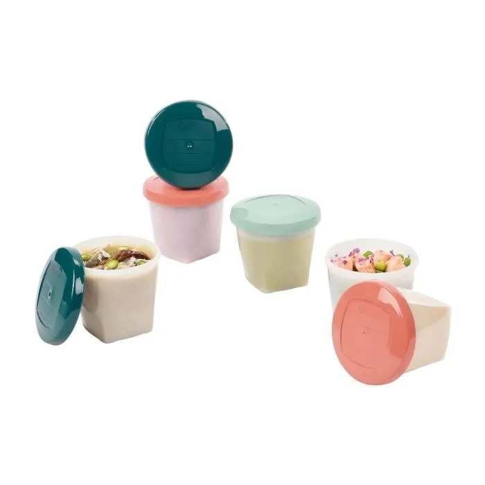 Babymoov Pots de conservation Babybols Biosourcés - Lot de 6x250ml-0