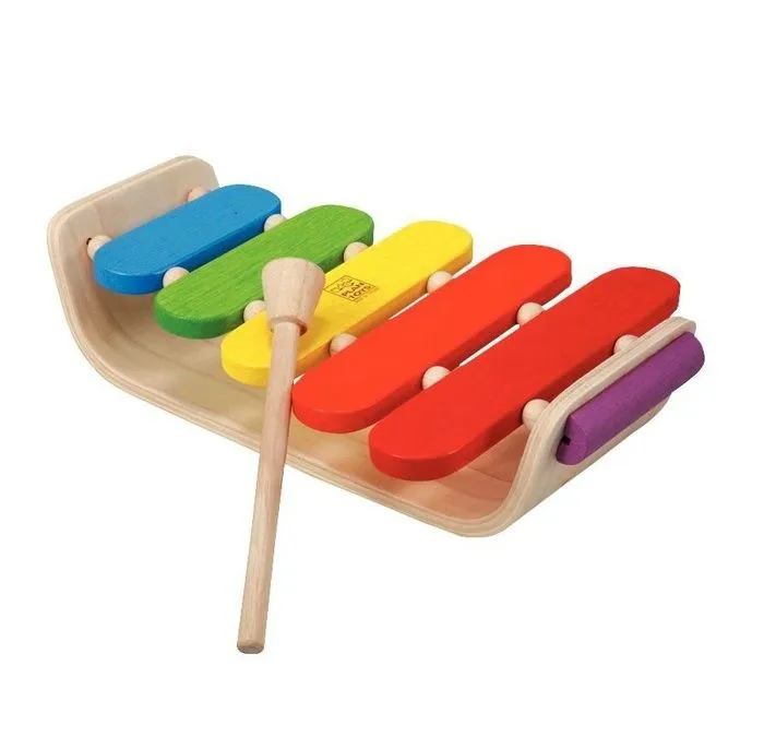 Plantoys - Jouets en bois - Xylophone ovale-1