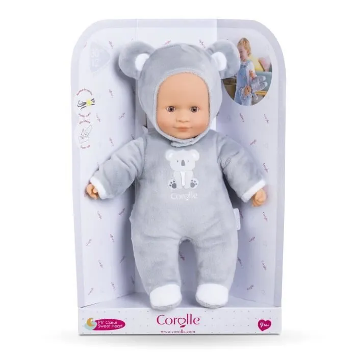 Mon Doudou COROLLE - Pti' Cœur Koala - 30 cm - petit poupon - senteur de vanille - dès 9 mois-3