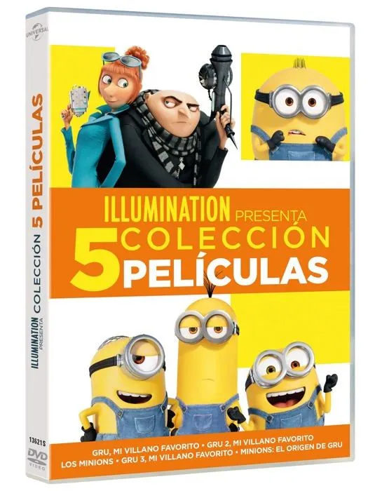 Dvd dessin anime - dvd animation Sony (universal) Minions 1-2 + gru: mi vill 1-3 - DVD-0