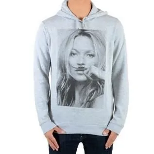 Sweat Little Eleven Paris Kate Moss HC Mixte Gris Chiné-2
