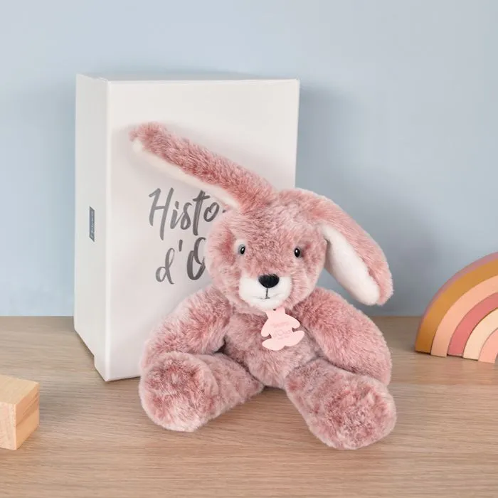 Histoire d'Ours - Peluche Lapin Rose Sweety Mousse 25 cm - DOUDOU ET COMPAGNIE-2