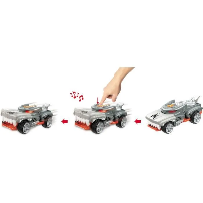 Véhicule motorisé Hot Wheels Monster Action Hotweiler - Sons et lumières - 23cm-2