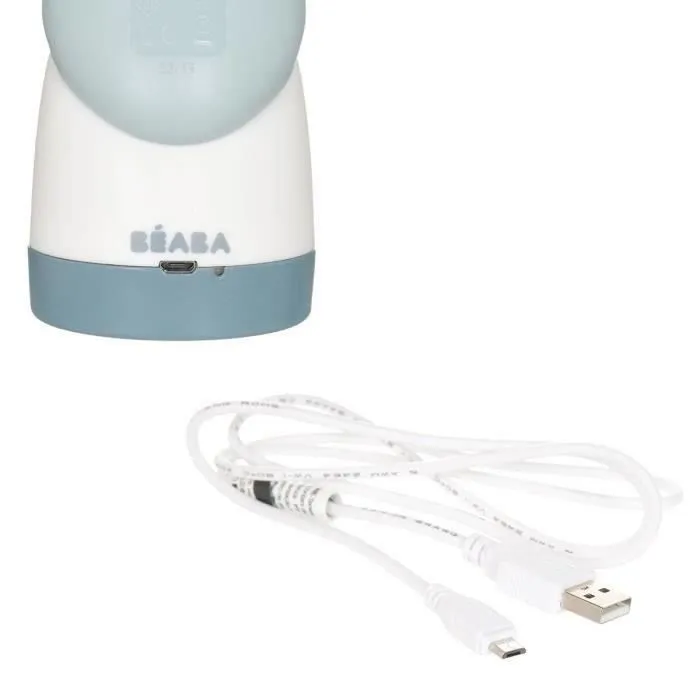 BEABA Veilleuse et lampe torche 2 en 1, nomade, rechargeable USB, longue autonomie 90h, Bleu perle-7