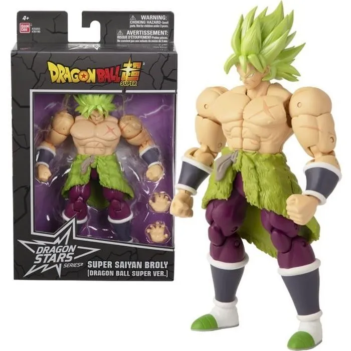 Figurine Dragon Stars - BANDAI - Broly Super Saiyan - 17cm - 16 points d'articulation-0
