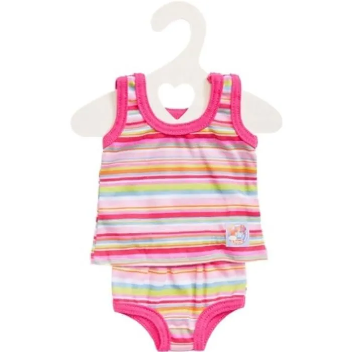 Sous-Vêtements - Heless - 11319 - Rose - Pour poupées 28-35 cm - Avec cintre-0
