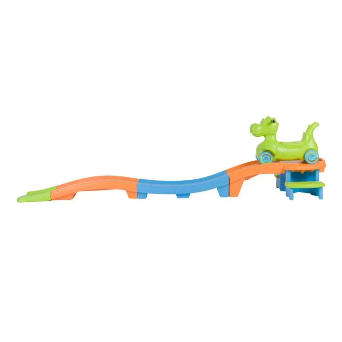Step2 Dino Dash up & down Roller Coaster | Montagnes Russes / Toboggan Enfant | Wagon Dino, toboggan enfants avec voiture --1