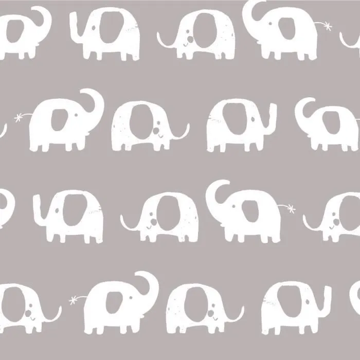THERALINE Coussin d'allaitement et de maternité 170x34cm Le confort Eléphants gris-1
