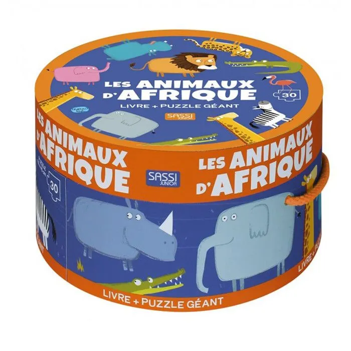 Puzzle & Livre Les animaux d'Afrique-0