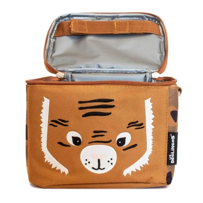 Sac gouter isotherme Les Déglingos - Tigre - Nylon - Enfant - Marron - Orange-2