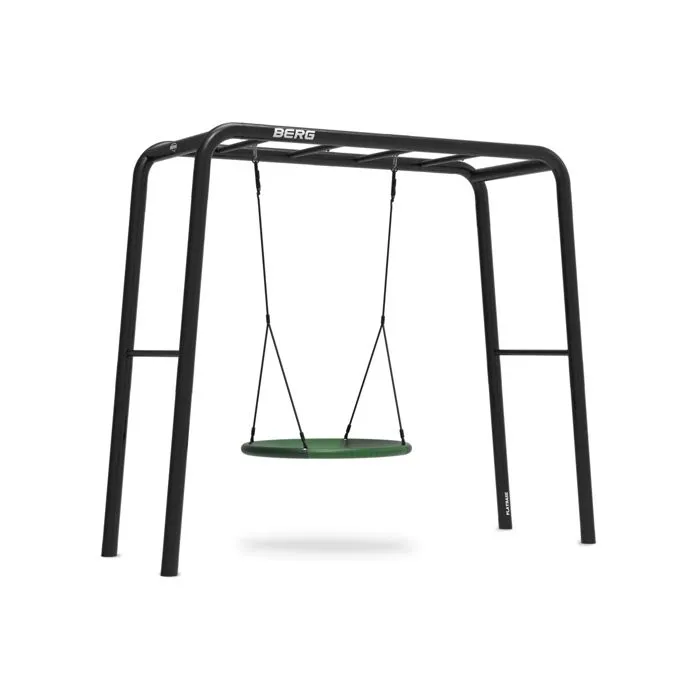 Aire de Jeux - BERG - Playbase 3 en 1 - Balançoire de nid - Extérieur - Noir-0