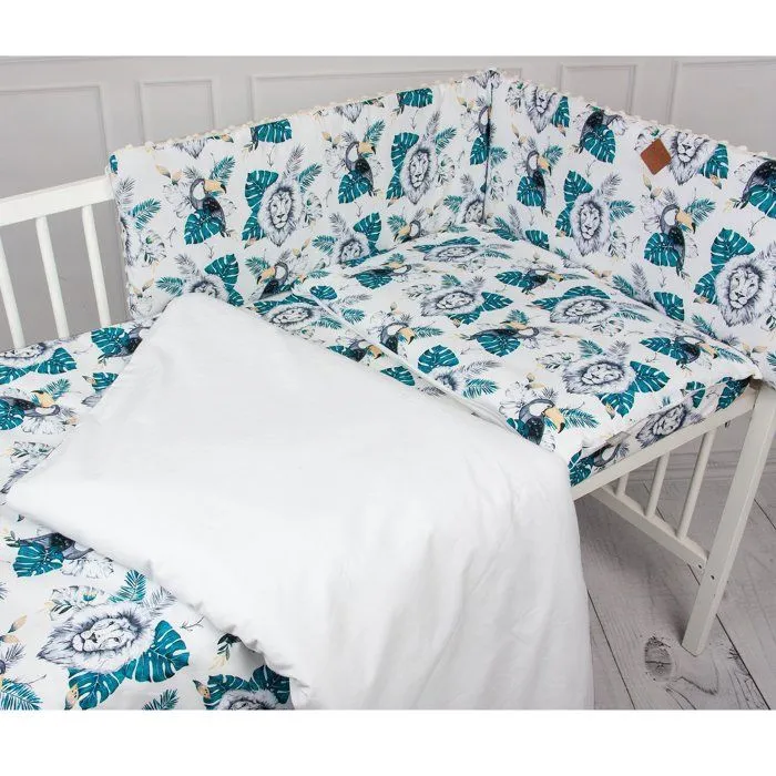 Parure de lit bébé en coton - SAVANA - 90x120 cm - Bleu - SEVIRA KIDS-3