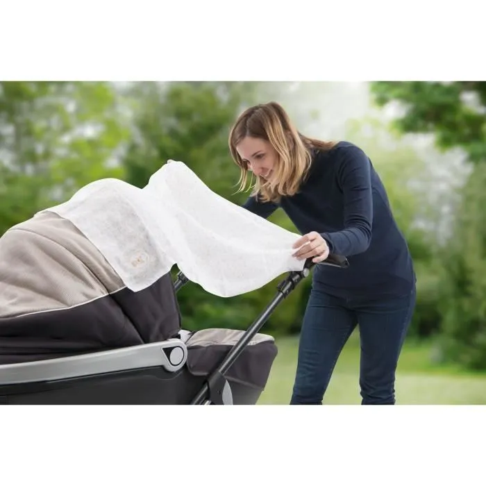 SOPHIE LA GIRAFE Set de 4 Langes Bébé Brodées-3