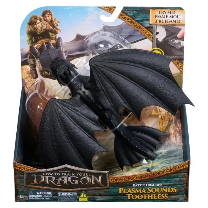 SPIN MASTER FIGURINE DRAGON SONORE 25 CM KROKMOU Dragons Movie-4