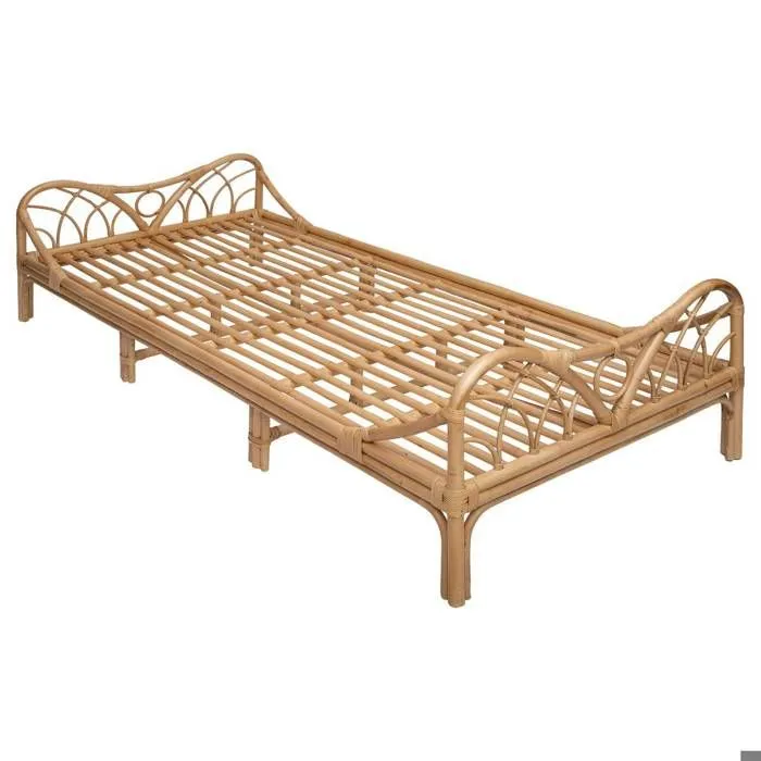 Lit pour enfant - rotin - Beige - Atmosphera createur d'interieur-0