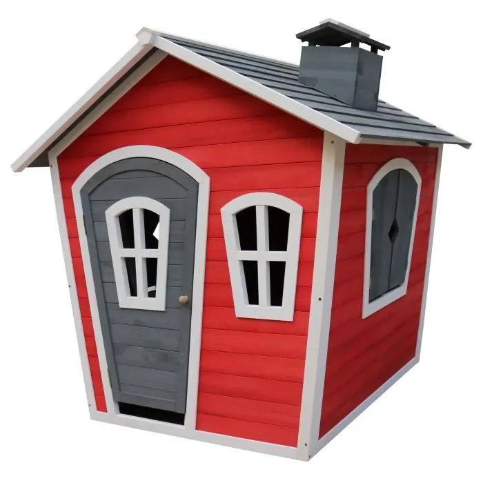 Maisonnette / Cabane de Jeu - AXI - Olaf - Bois de cèdre FSC - 114x120x129 cm - Pour enfants à partir de 18 mois-0