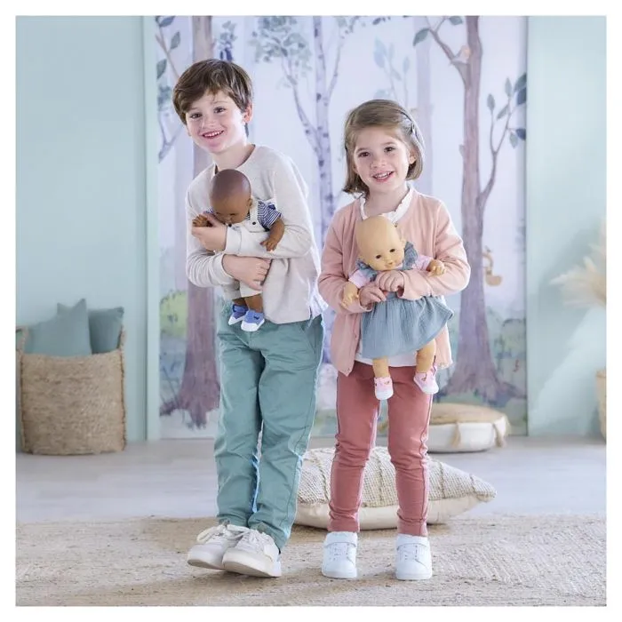 T-Shirt et Salopette Écru Bords de Loire - COROLLE - 36 cm - Rayé bleu marine et écru - Enfant - Mixte-4