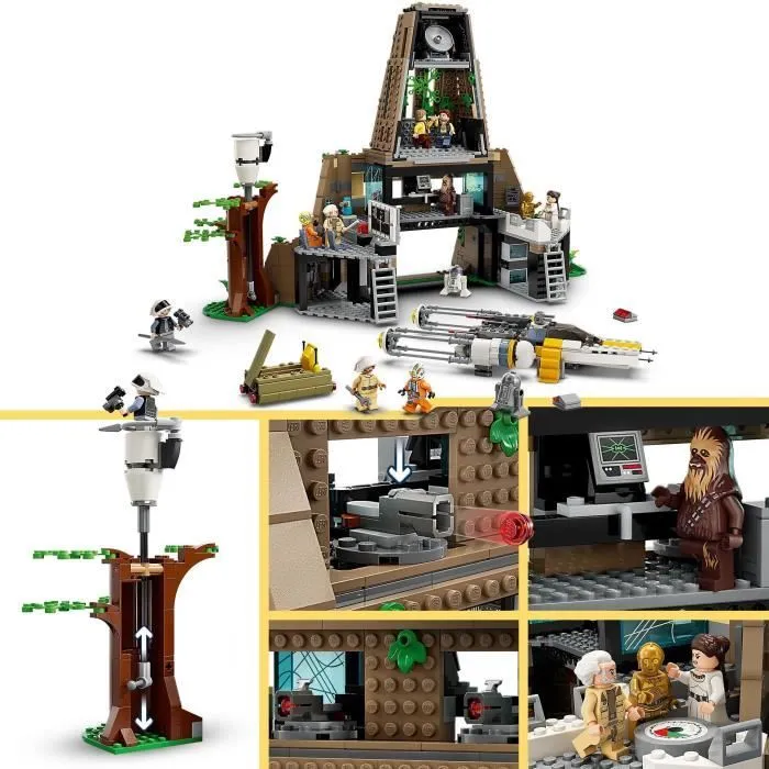 LEGO® Star Wars 75365 La Base Rebelle de Yavin 4, Jouet avec 10 Minifigurines dont Luke Skywalker, la Princesse Leia-2