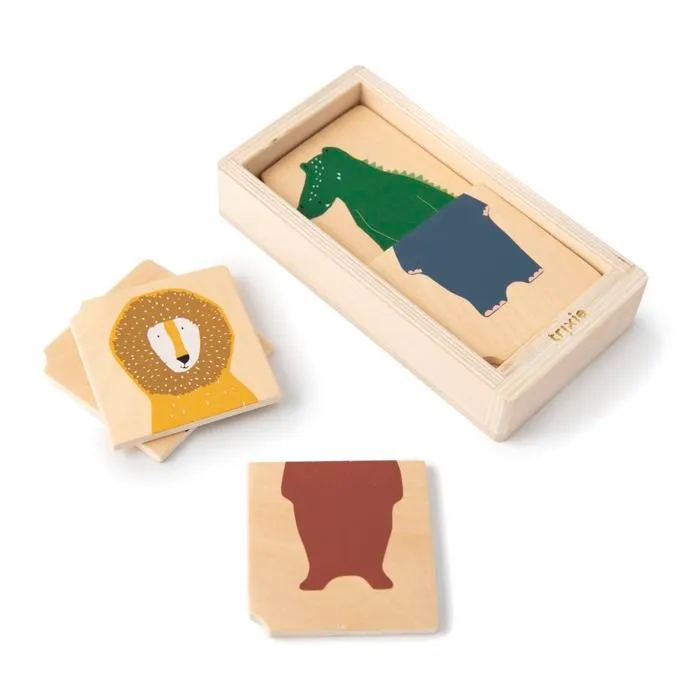 Puzzle animaux combo en bois-0