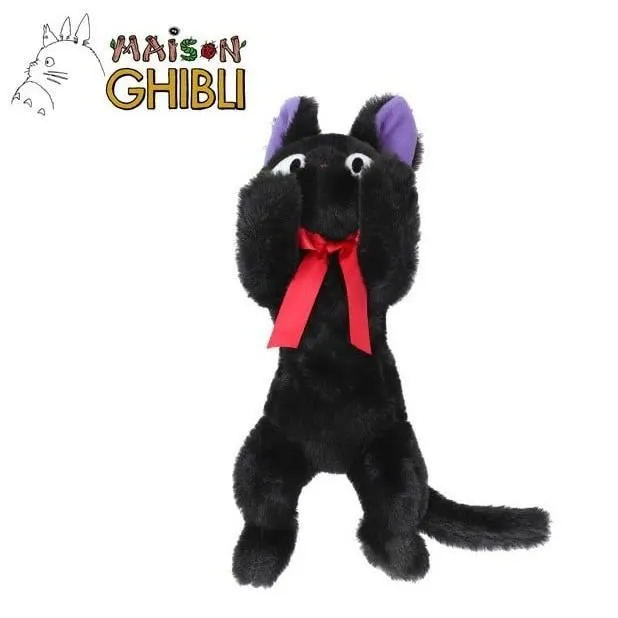 Peluche - KIKI LA PETITE SORCIERE - Jiji Allongé - 20x10x46cm - Noir - Pour Enfant-0